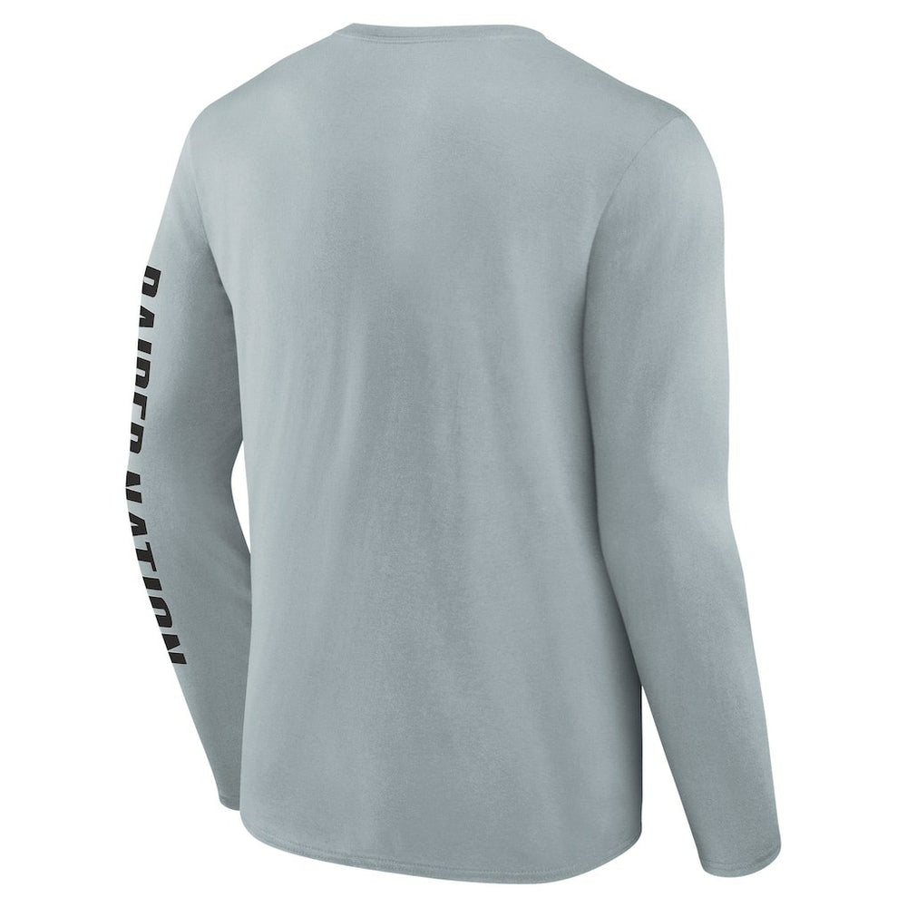 Las Vegas Raiders Vision Long Sleeve T-Shirt - Gray T-shirts