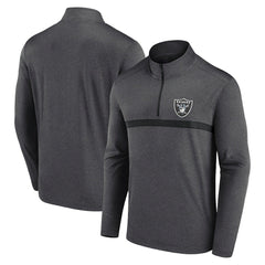 Las Vegas Raiders Head-to-Head Quarter-Zip Pullover - Charcoal Pullover