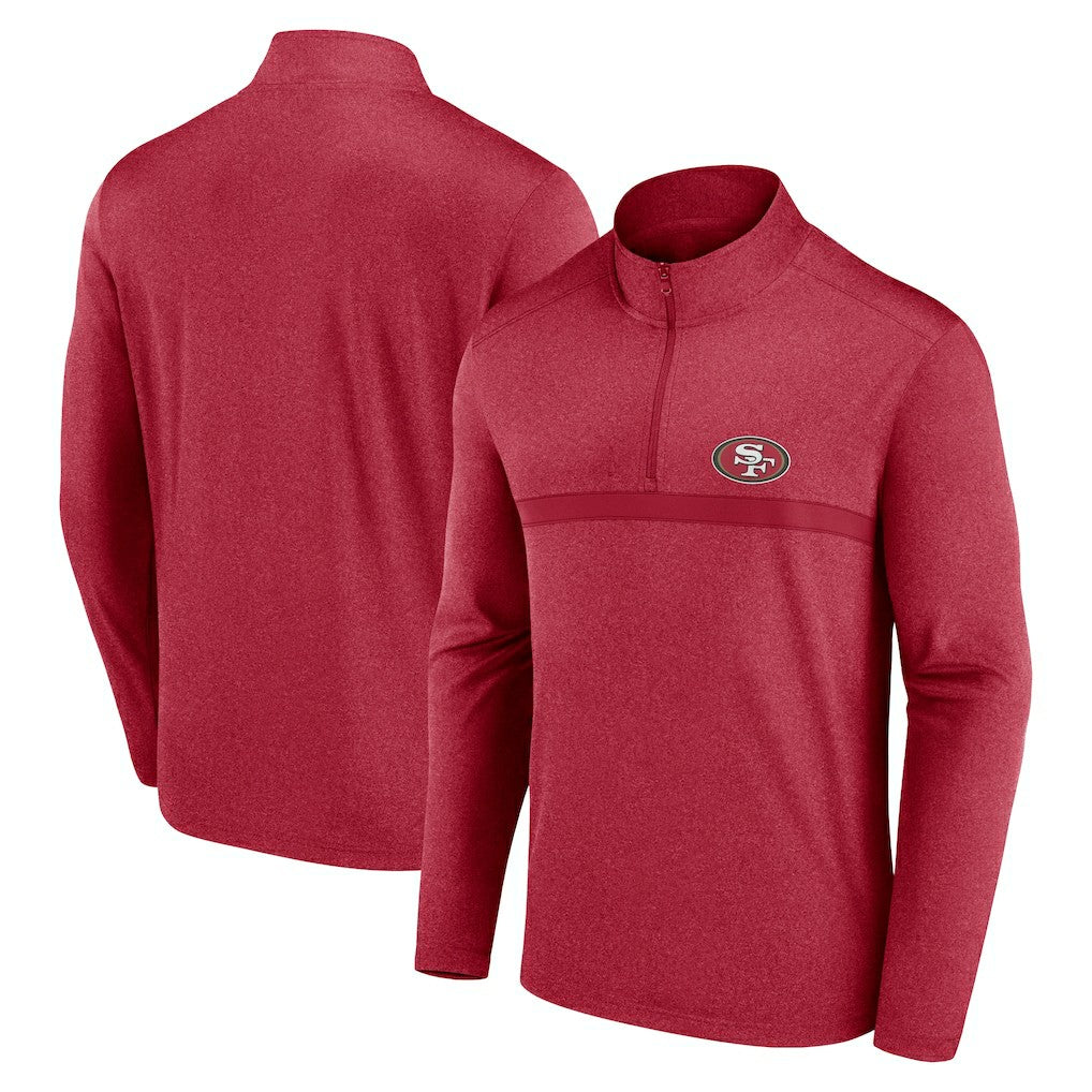 San Francisco 49ers Head-to-Head Quarter-Zip Pullover - Scarlet Pullover