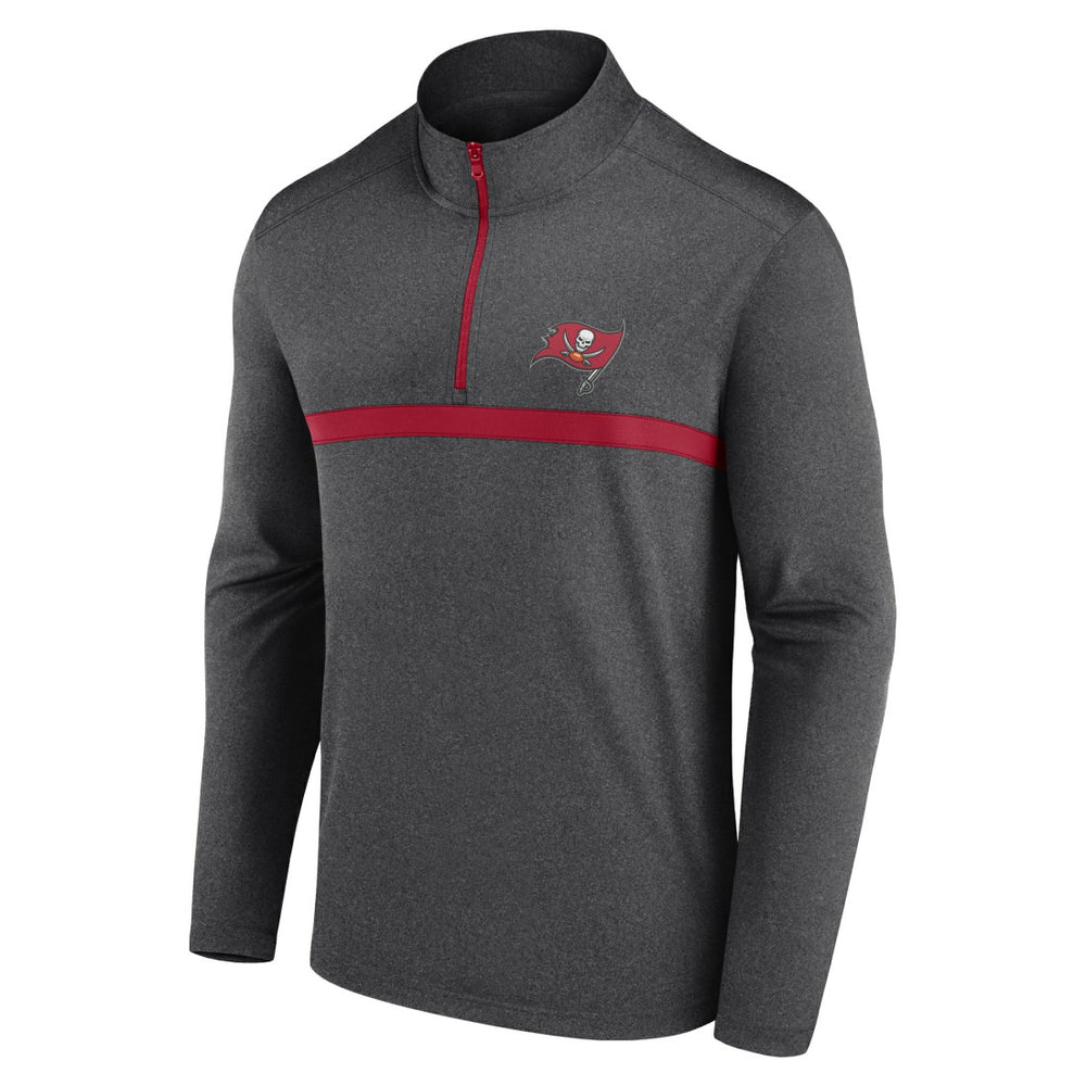 Tampa Bay Buccaneers Head-to-Head Quarter-Zip Pullover - Heather Charcoal Pullover