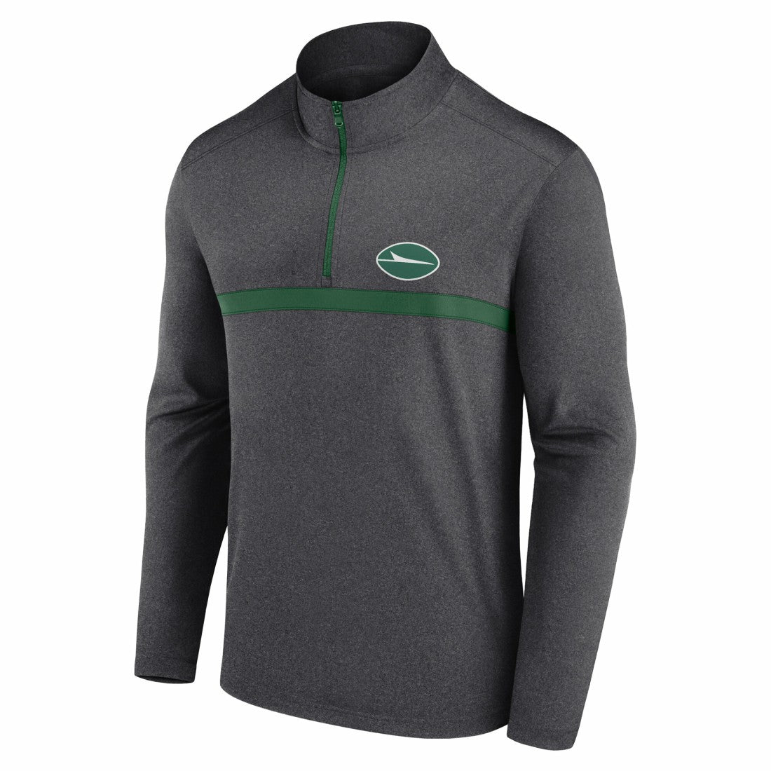 New York Jets Head-to-Head Quarter-Zip Pullover - Heather Charcoal Pullover