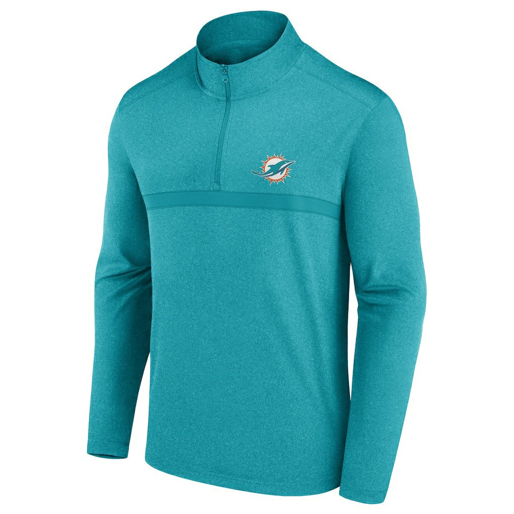 Miami Dolphins Head-to-Head Quarter-Zip Pullover - Aqua Pullover
