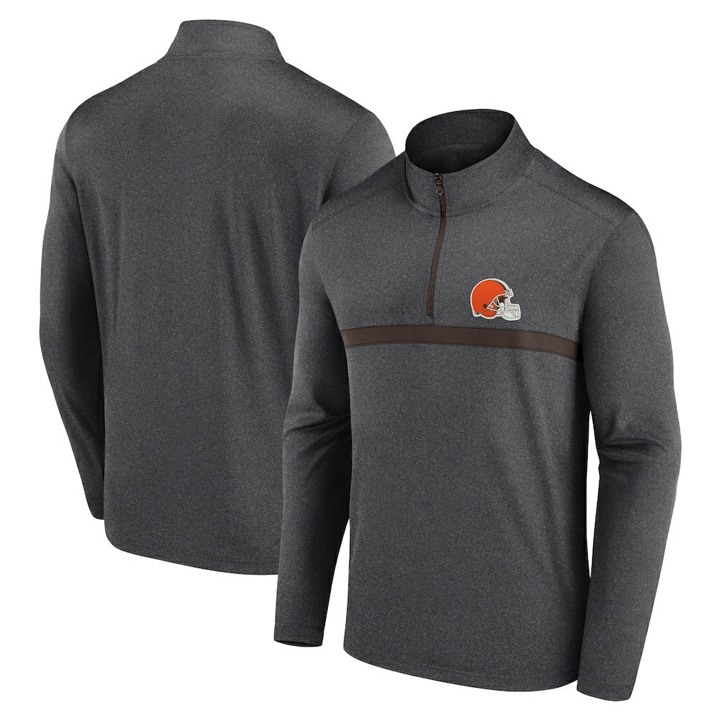 Cleveland Browns Head-to-Head Quarter-Zip Pullover - Charcoal Pullover