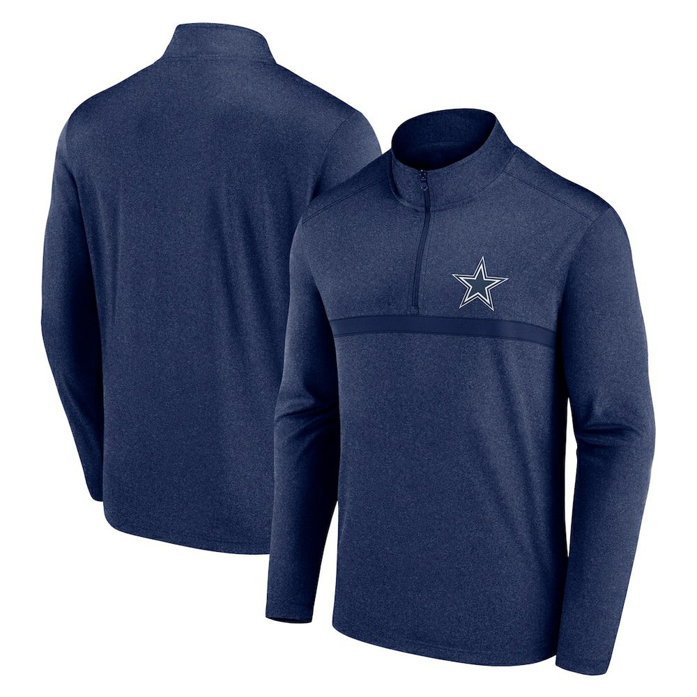 Dallas Cowboys Head-to-Head Quarter-Zip Pullover - Navy Pullover