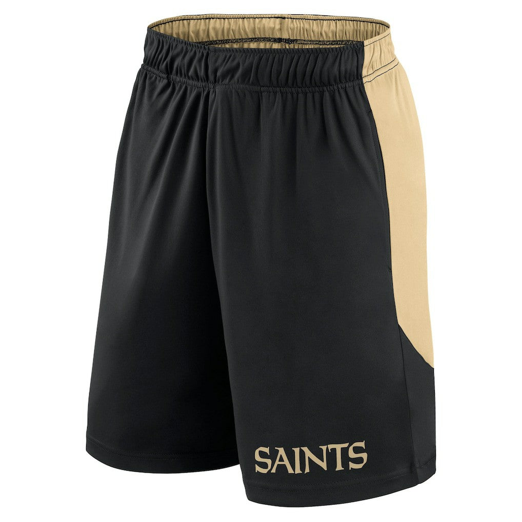 New Orleans Saints Launch Shorts - Black/Gold Shorts