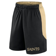 New Orleans Saints Launch Shorts - Black/Gold Shorts