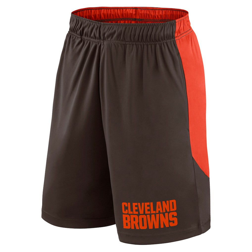 Cleveland Browns Launch Shorts - Brown/Red Shorts