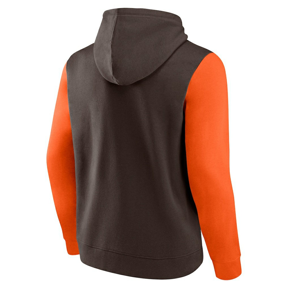 Cleveland Browns Fleece Pullover Hoodie - Brown Hoodies