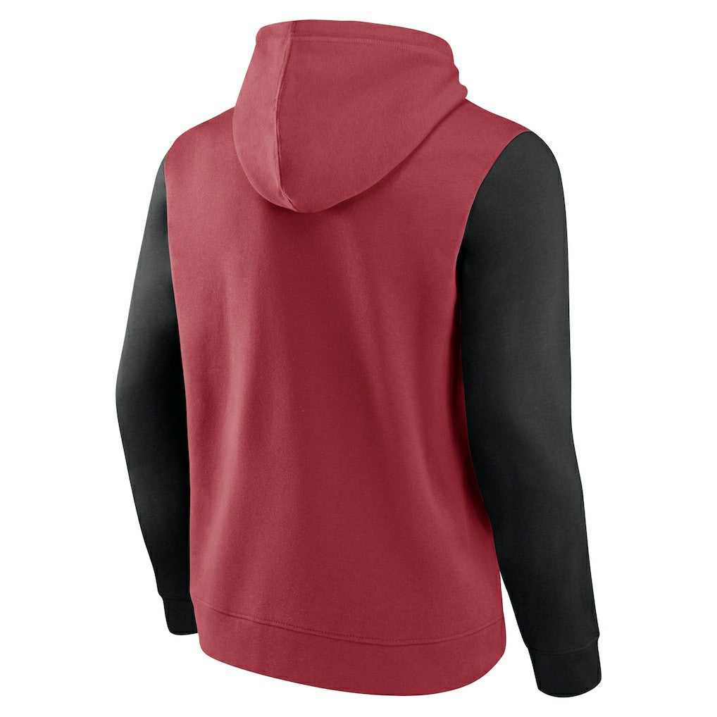 Arizona Cardinals Outline Pullover Hoodie - Cardinal/Black Hoodies