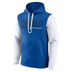 Indianapolis Colts Outline Pullover Hoodie - Royal/White Hoodies
