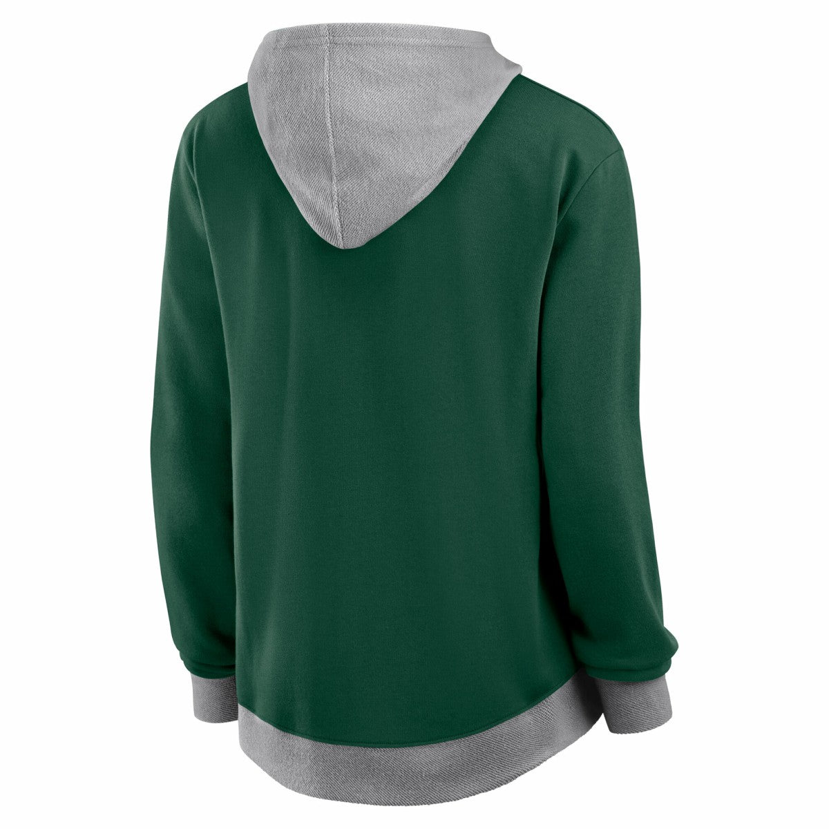 Milwaukee Bucks Logo Athletic Women's Hit It French Terry Full-Zip Hoodie Hunter Green