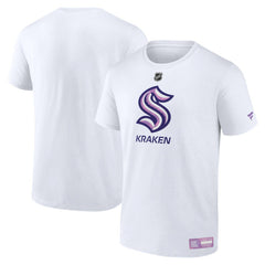 Seattle Kraken Fanatics 2024 Hockey Fights Cancer T-Shirt - White | US 201204127