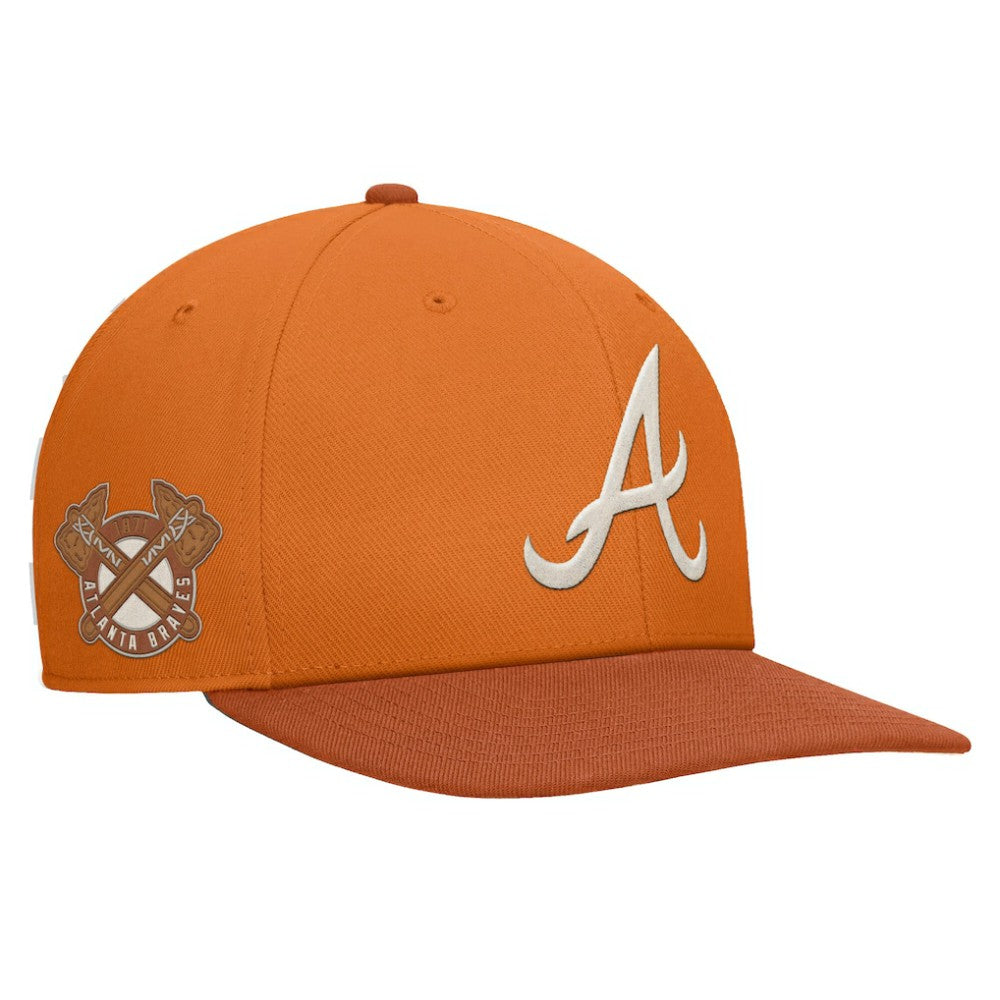 Atlanta Braves Nike Pro Dunk Performance Snapback Hat - Orange Hats