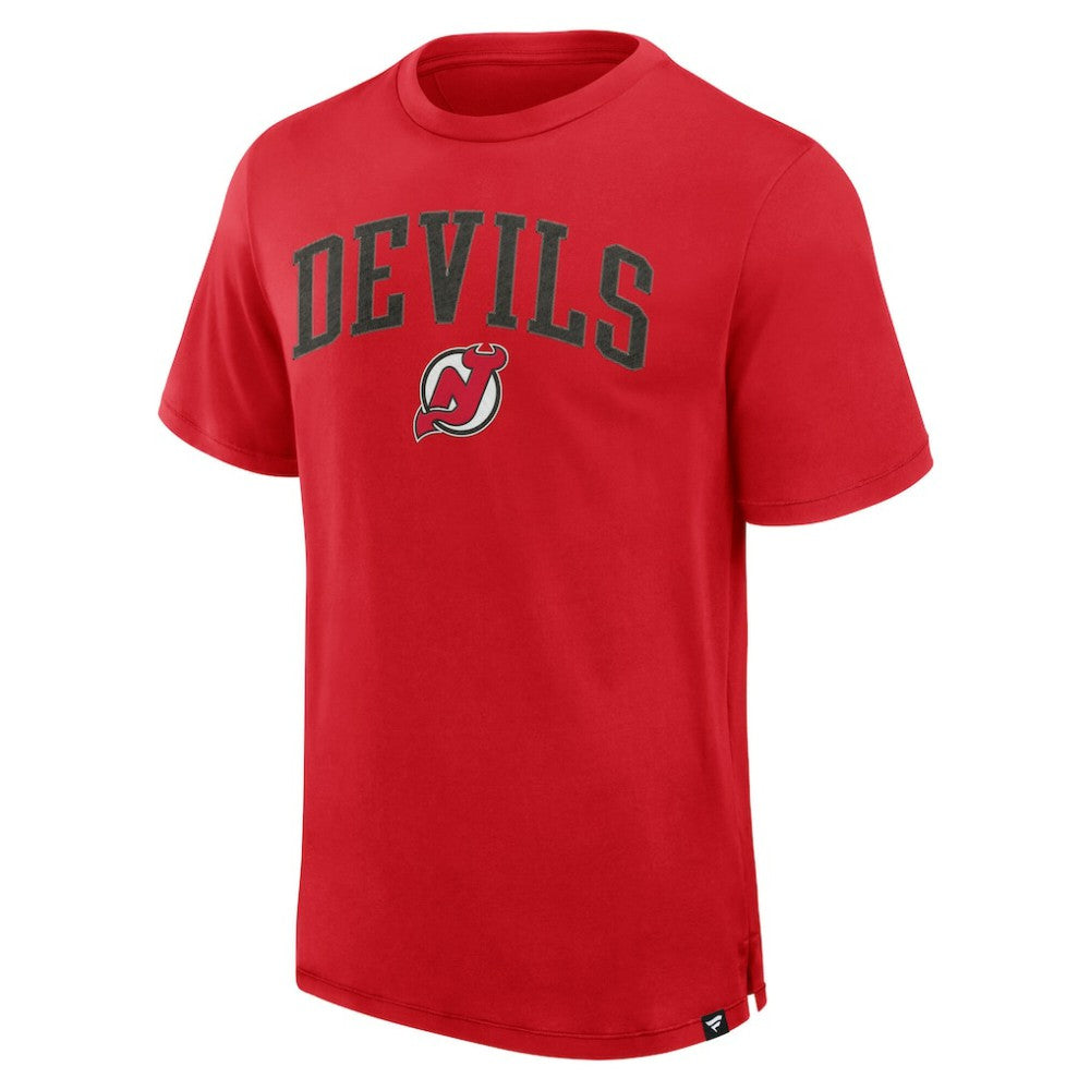New Jersey Devils Fanatics Elevated Pima T-Shirt - Red | US 201204311