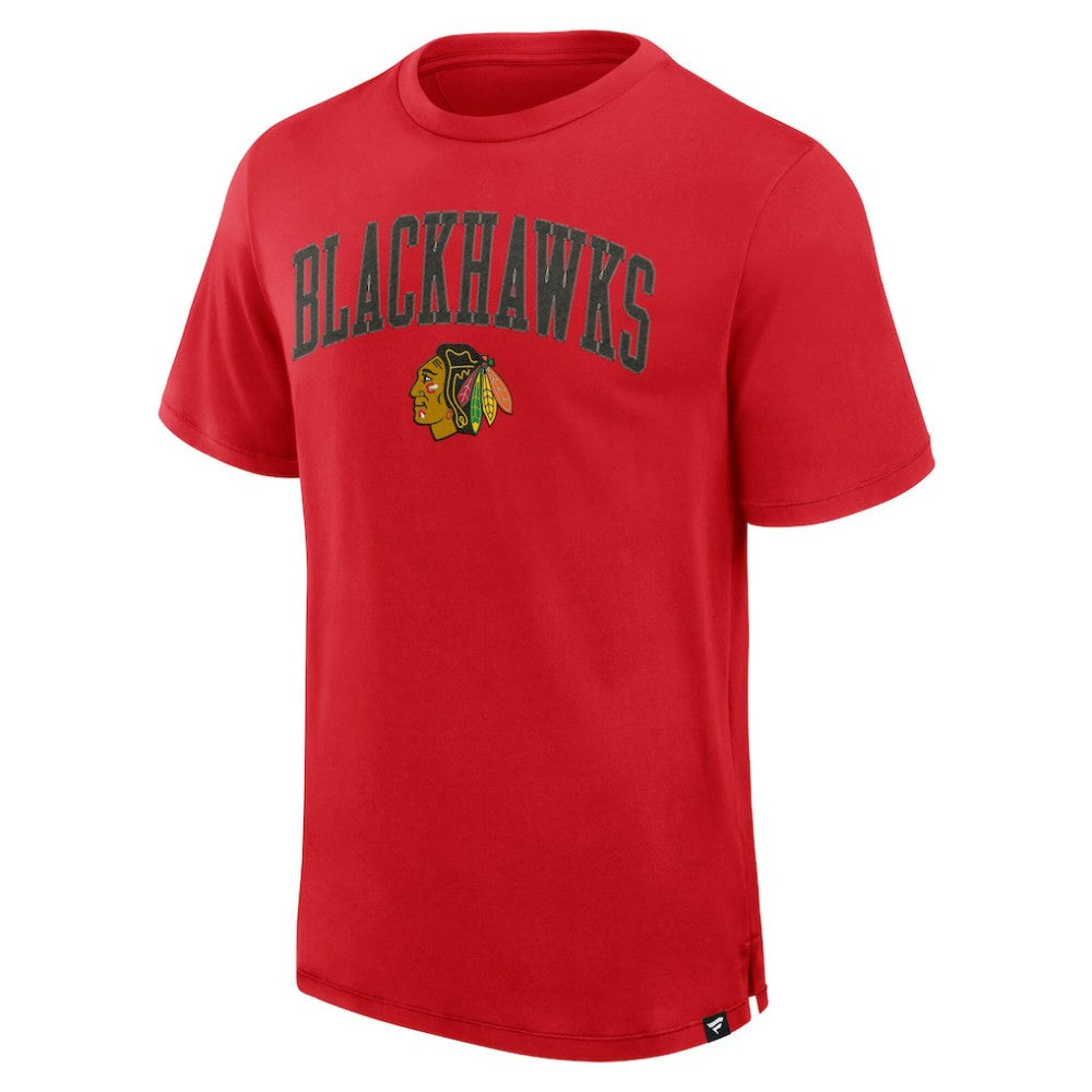 Chicago Blackhawks Fanatics Elevated Pima T-Shirt - Red | US 201204316