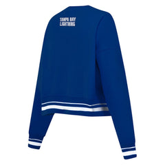 Tampa Bay Lightning Pro Standard Women's Area Code Cropped Pullover Sweatshirt - Blue | US 201205069