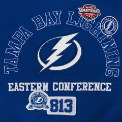 Tampa Bay Lightning Pro Standard Women's Area Code Cropped Pullover Sweatshirt - Blue | US 201205069