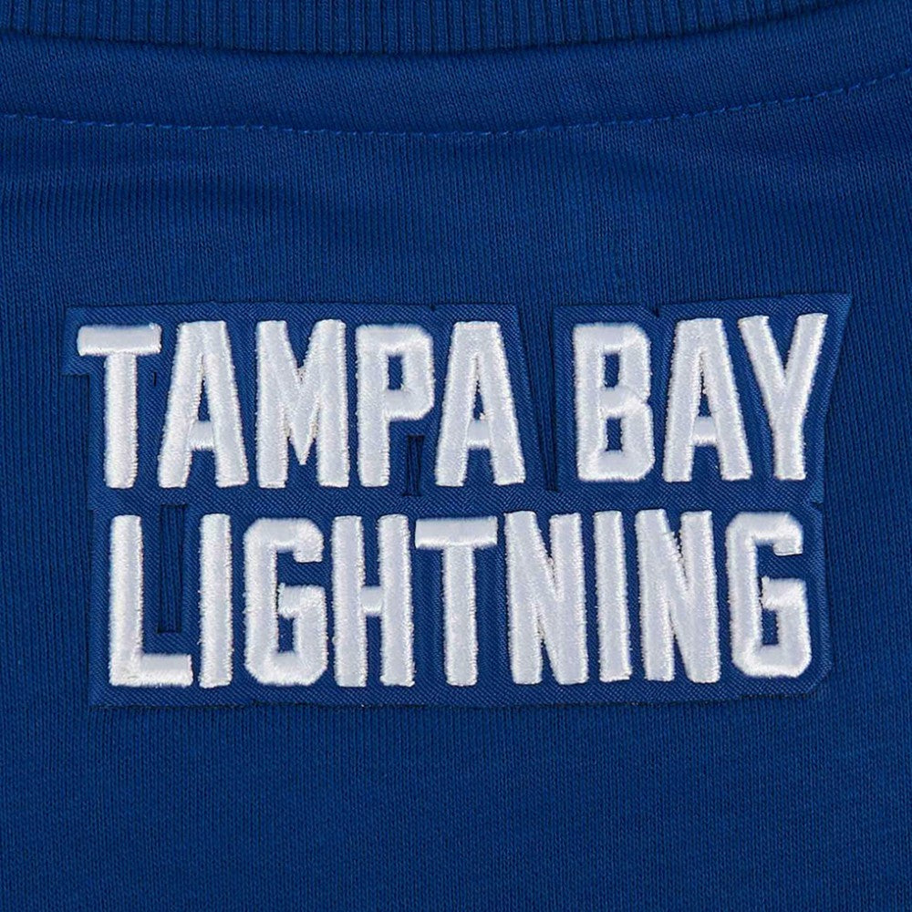 Tampa Bay Lightning Pro Standard Women's Area Code Cropped Pullover Sweatshirt - Blue | US 201205069