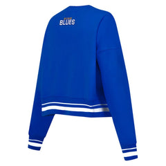 St. Louis Blues Pro Standard Women's Area Code Cropped Pullover Sweatshirt - Blue | US 201205070