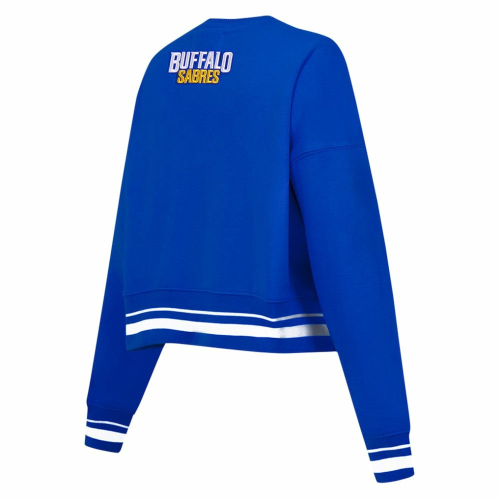Buffalo Sabres Pro Standard Women's Area Code Cropped Pullover Sweatshirt - Royal | US 201205079