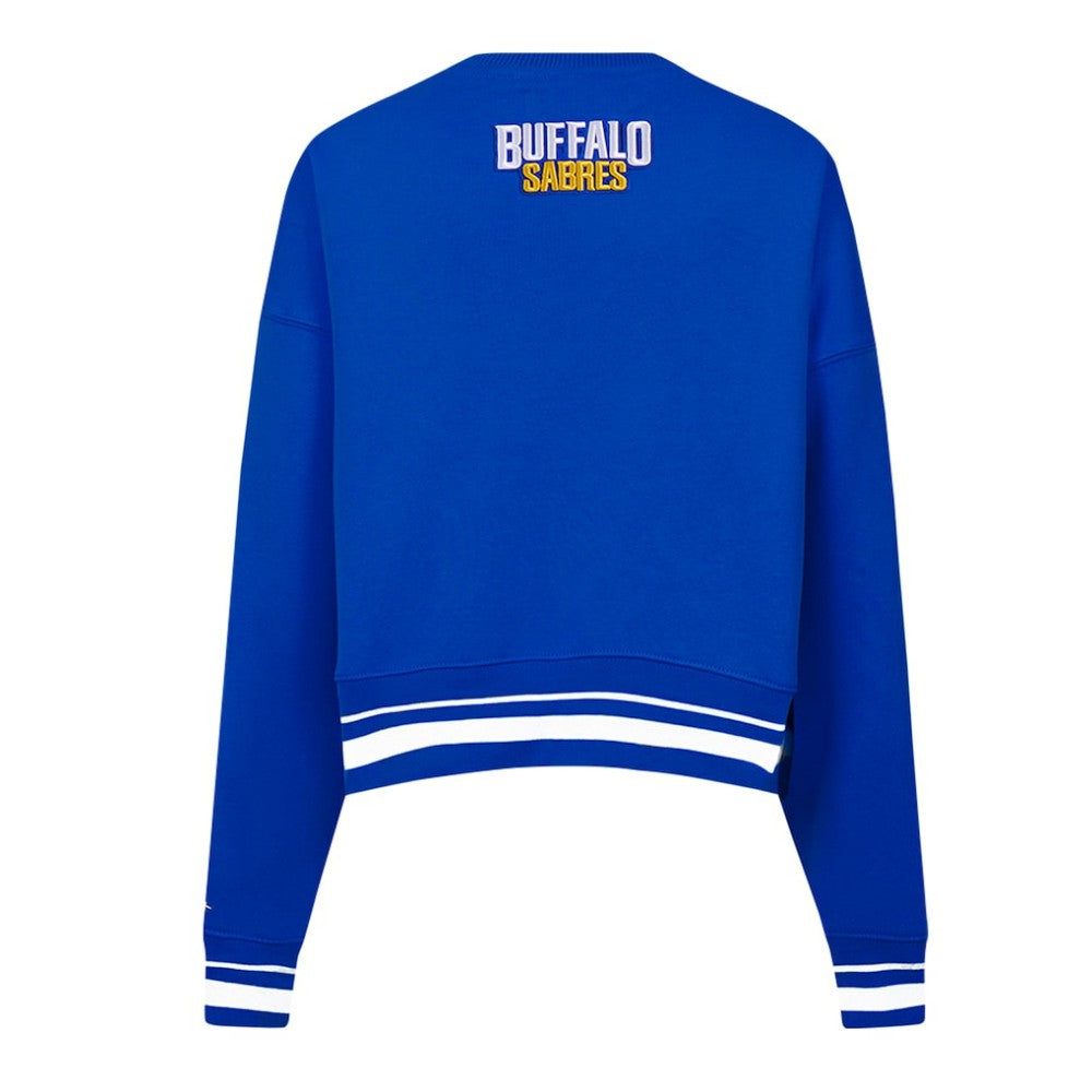 Buffalo Sabres Pro Standard Women's Area Code Cropped Pullover Sweatshirt - Royal | US 201205079