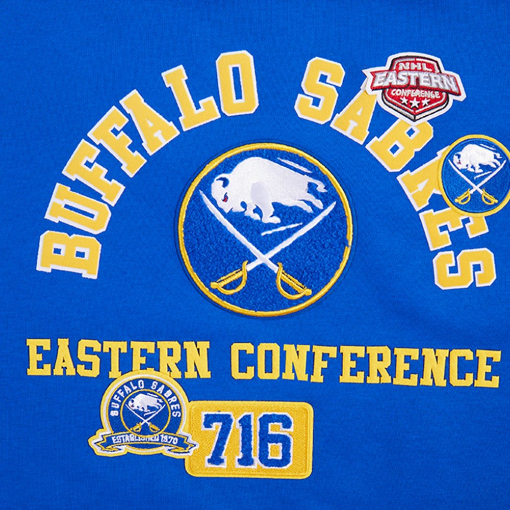 Buffalo Sabres Pro Standard Women's Area Code Cropped Pullover Sweatshirt - Royal | US 201205079