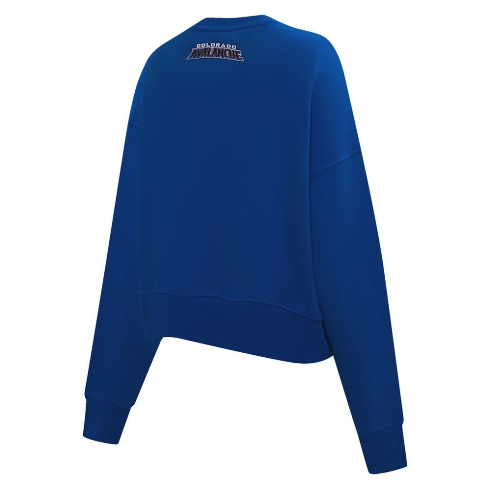Colorado Avalanche Pro Standard Women's Area Code Cropped Pullover Sweatshirt - Blue | US 201205087