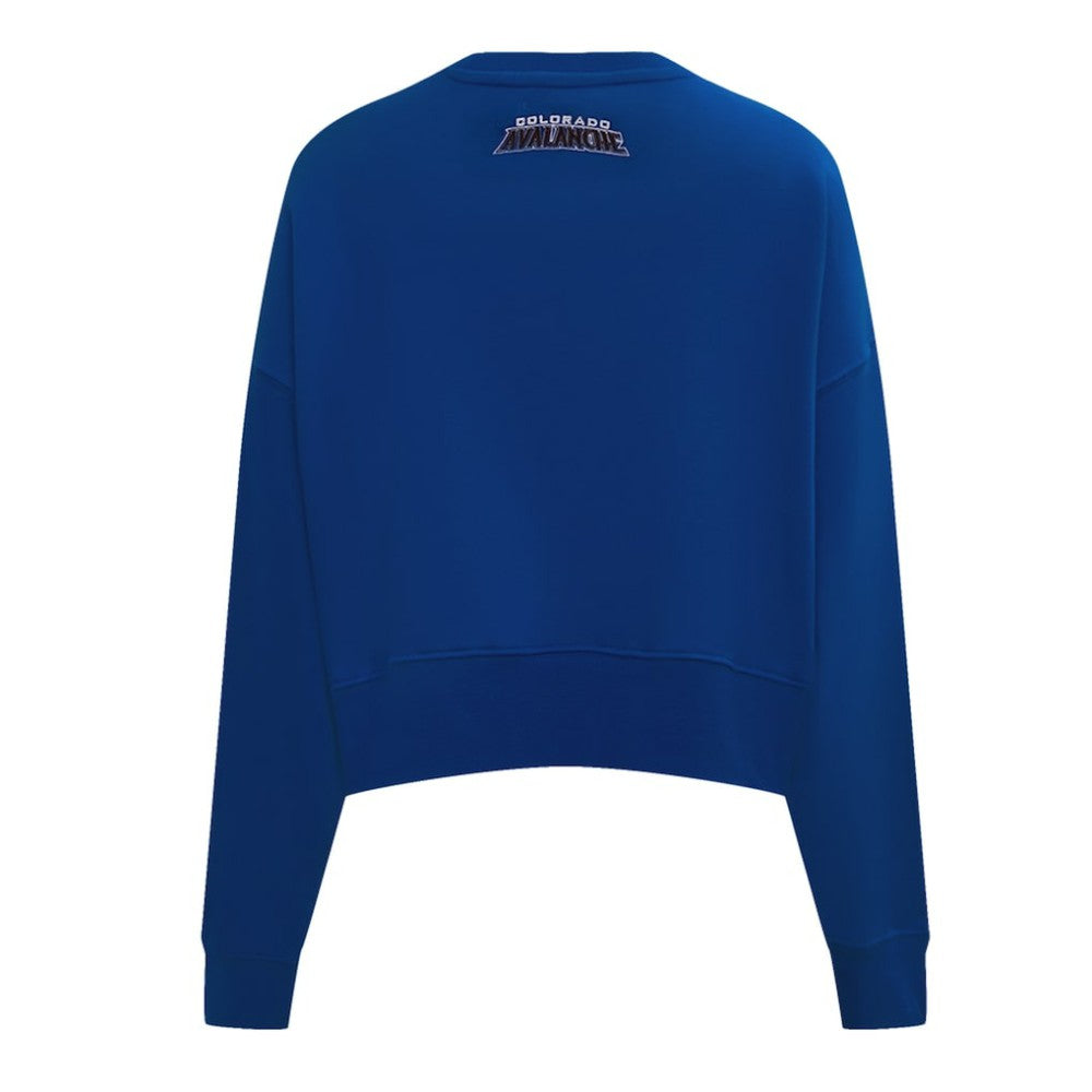Colorado Avalanche Pro Standard Women's Area Code Cropped Pullover Sweatshirt - Blue | US 201205087