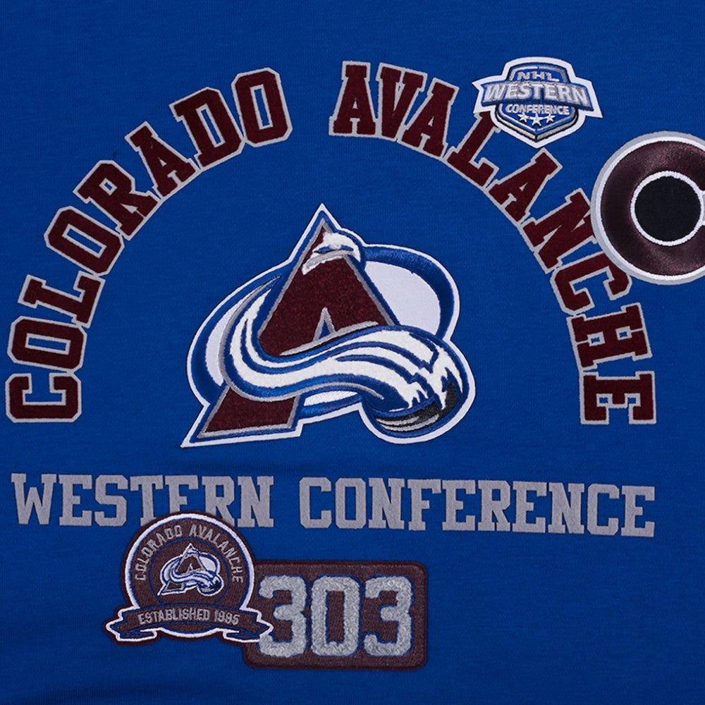 Colorado Avalanche Pro Standard Women's Area Code Cropped Pullover Sweatshirt - Blue | US 201205087