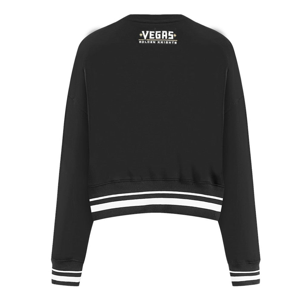 Vegas Golden Knights Pro Standard Women's Area Code Cropped Pullover Sweatshirt - Black | US 201205093
