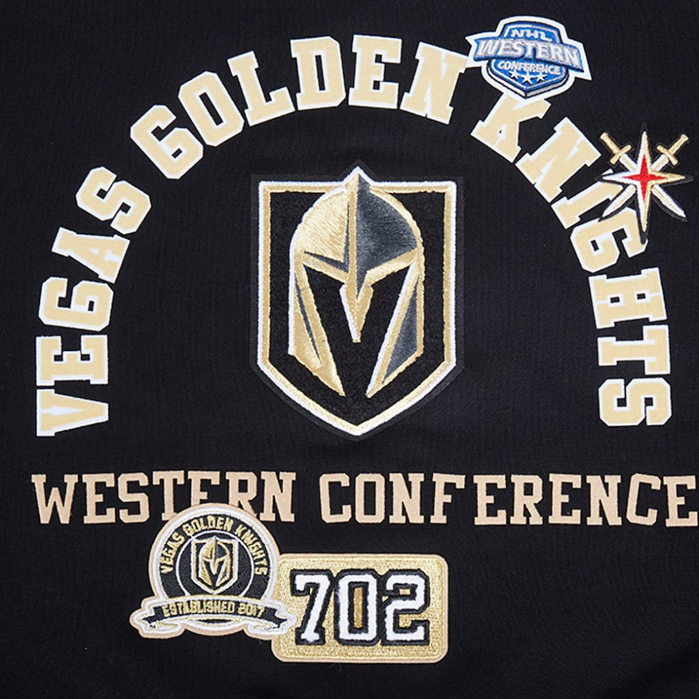 Vegas Golden Knights Pro Standard Women's Area Code Cropped Pullover Sweatshirt - Black | US 201205093