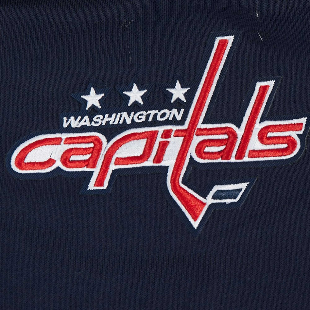 Washington Capitals Pro Standard Women's Area Code Cropped Pullover Sweatshirt - Navy | US 201205095