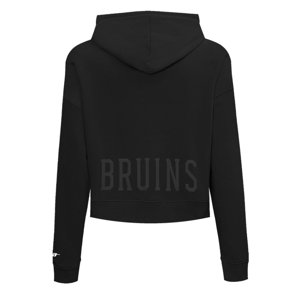 Boston Bruins Pro Standard Women's Jewels Cropped Pullover Hoodie - Black | US 201205113
