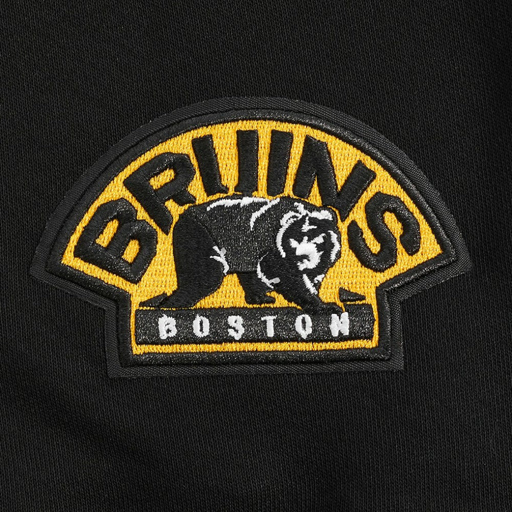 Boston Bruins Pro Standard Women's Jewels Cropped Pullover Hoodie - Black | US 201205113