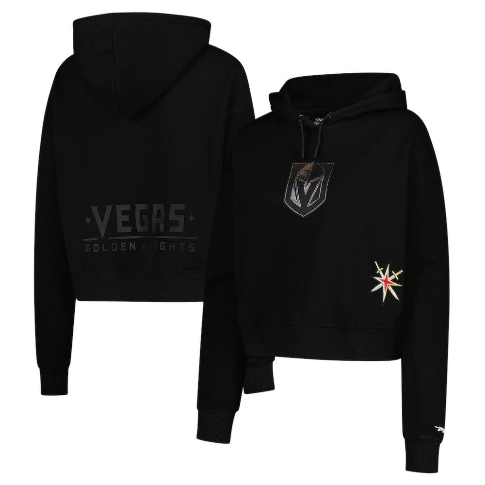 Vegas Golden Knights Pro Standard Women's Jewels Cropped Pullover Hoodie - Black | US 201205114