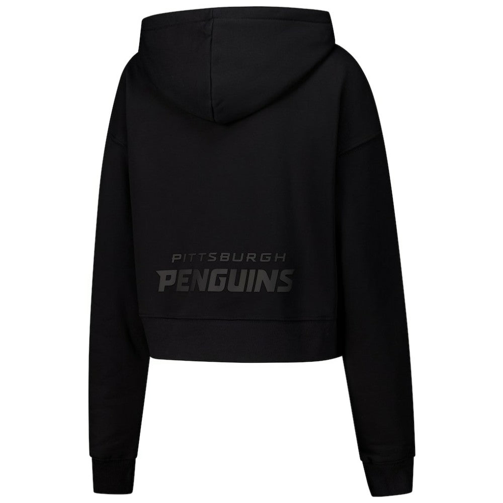 Pittsburgh Penguins Pro Standard Women's Jewels Cropped Pullover Hoodie - Black | US 201205116