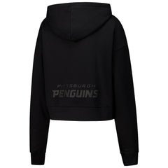 Pittsburgh Penguins Pro Standard Women's Jewels Cropped Pullover Hoodie - Black | US 201205116