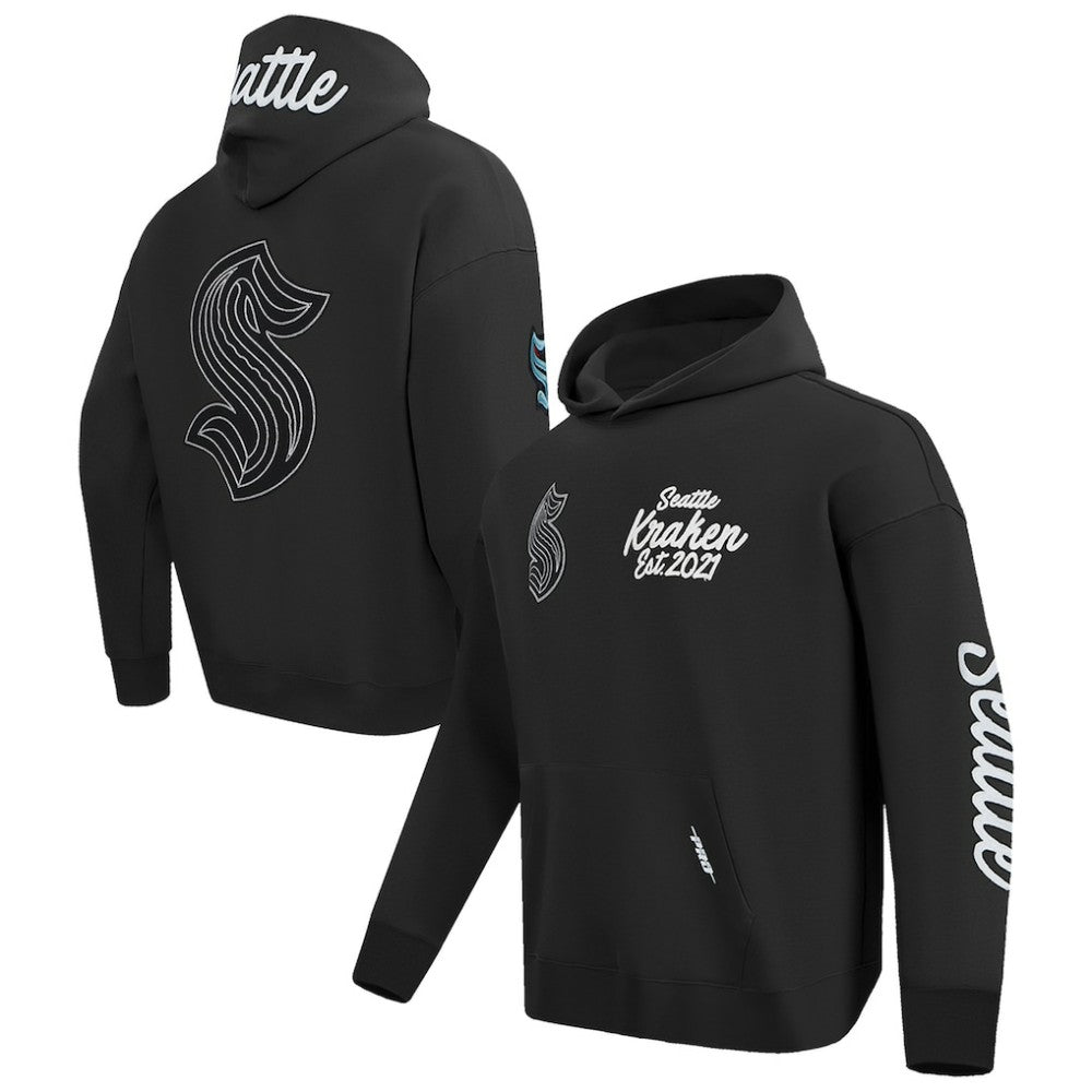 Seattle Kraken Pro Standard Paint the City Pullover Hoodie - Black | US 201205143