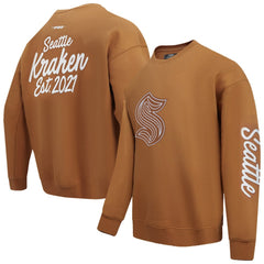 Seattle Kraken Pro Standard Paint the City Pullover Sweatshirt - Brown | US 201205152