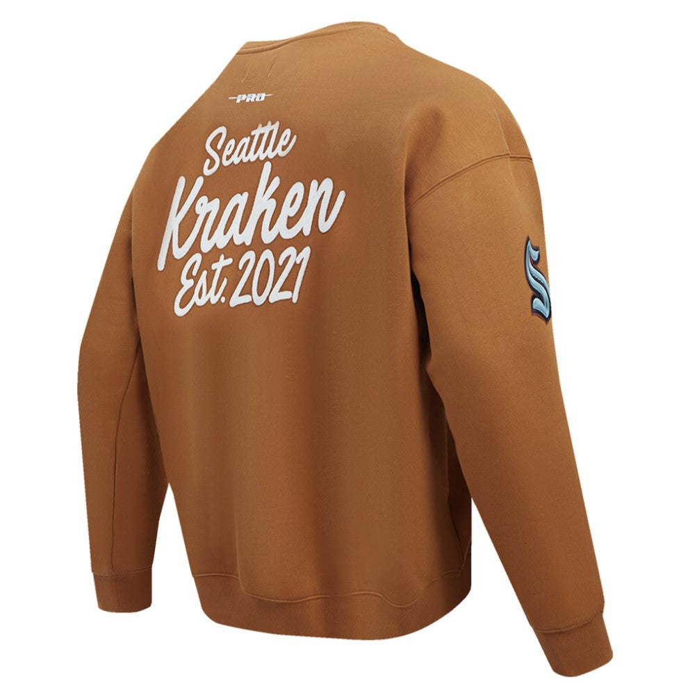 Seattle Kraken Pro Standard Paint the City Pullover Sweatshirt - Brown | US 201205152