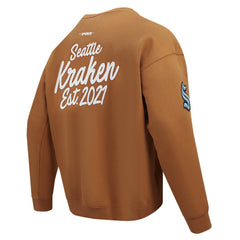 Seattle Kraken Pro Standard Paint the City Pullover Sweatshirt - Brown | US 201205152