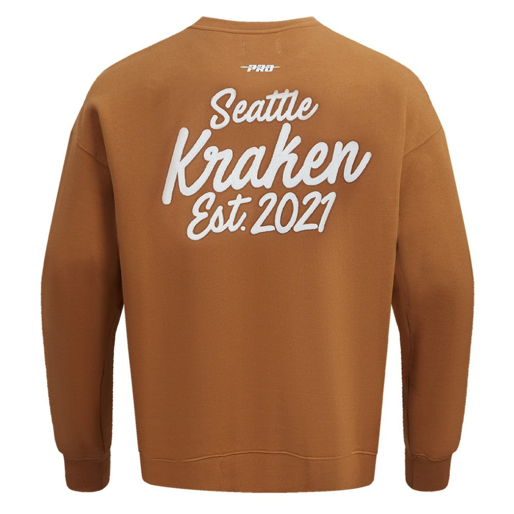 Seattle Kraken Pro Standard Paint the City Pullover Sweatshirt - Brown | US 201205152