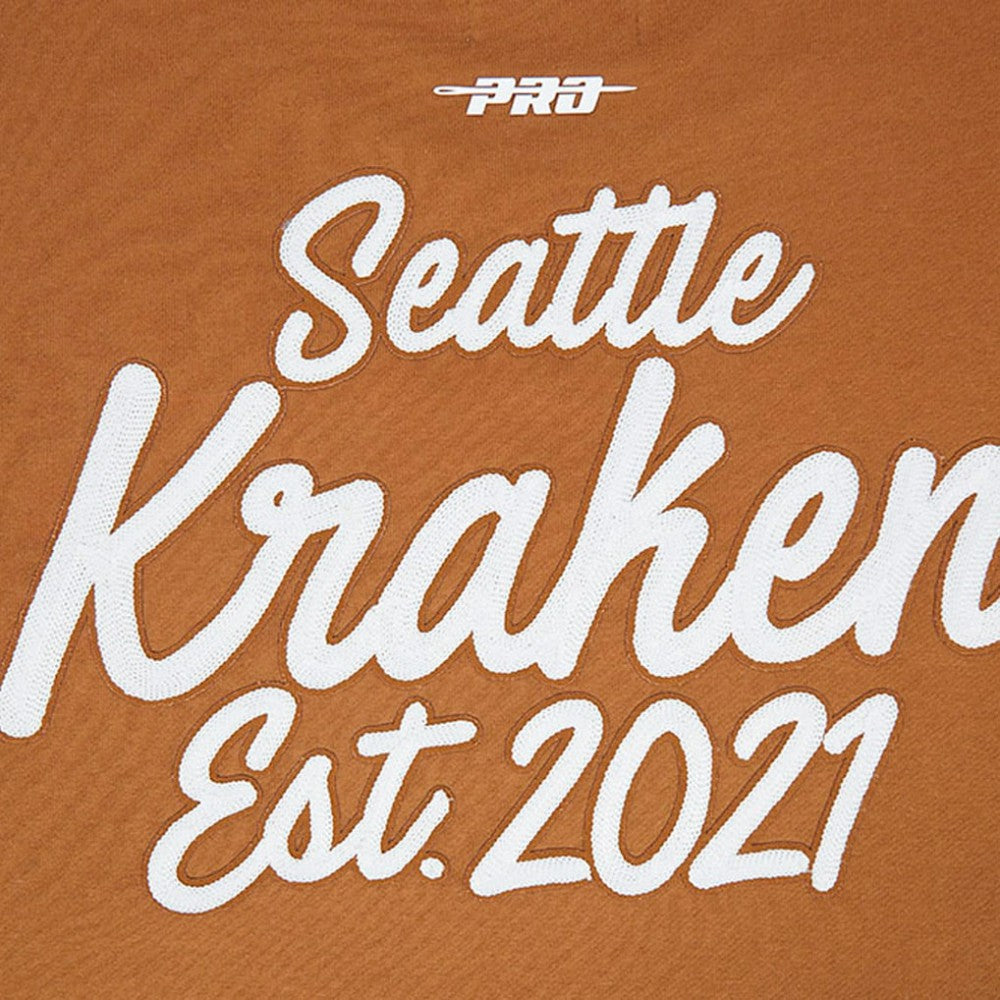 Seattle Kraken Pro Standard Paint the City Pullover Sweatshirt - Brown | US 201205152