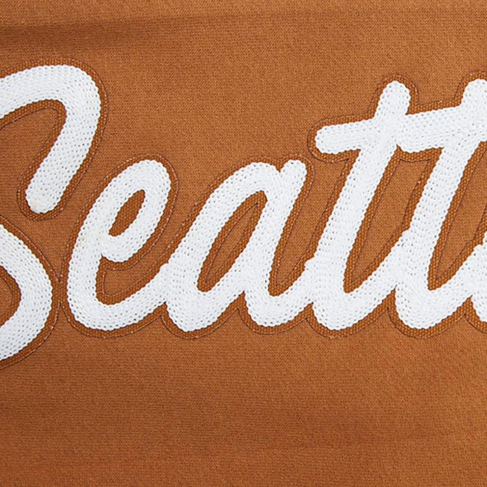 Seattle Kraken Pro Standard Paint the City Pullover Sweatshirt - Brown | US 201205152