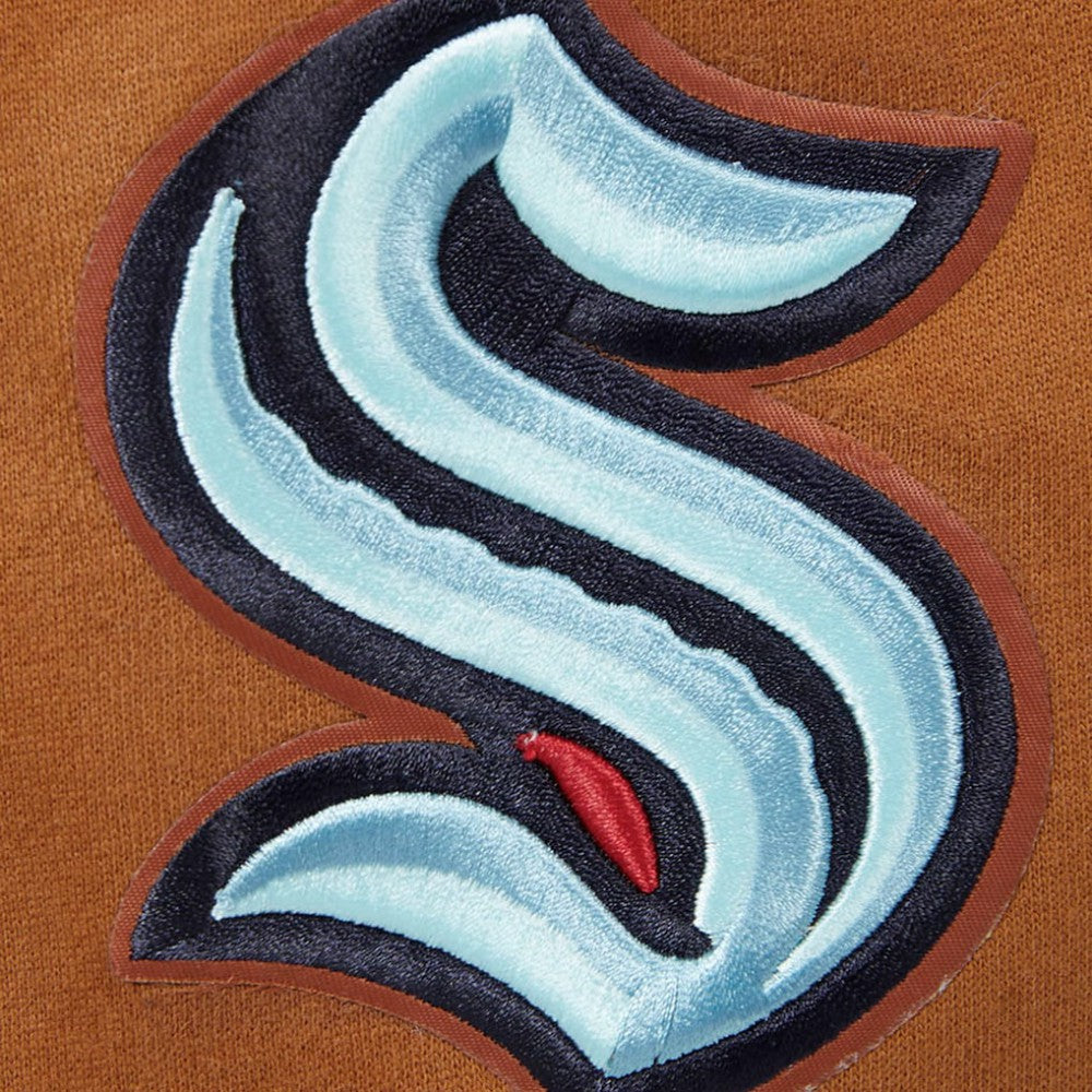 Seattle Kraken Pro Standard Paint the City Pullover Sweatshirt - Brown | US 201205152
