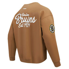 Boston Bruins Pro Standard Paint the City Pullover Sweatshirt - Brown | US 201205154