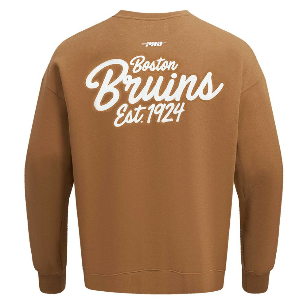 Boston Bruins Pro Standard Paint the City Pullover Sweatshirt - Brown | US 201205154
