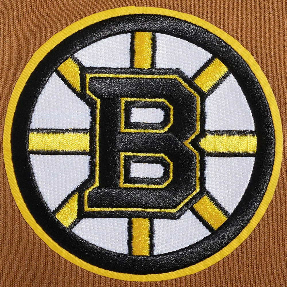 Boston Bruins Pro Standard Paint the City Pullover Sweatshirt - Brown | US 201205154