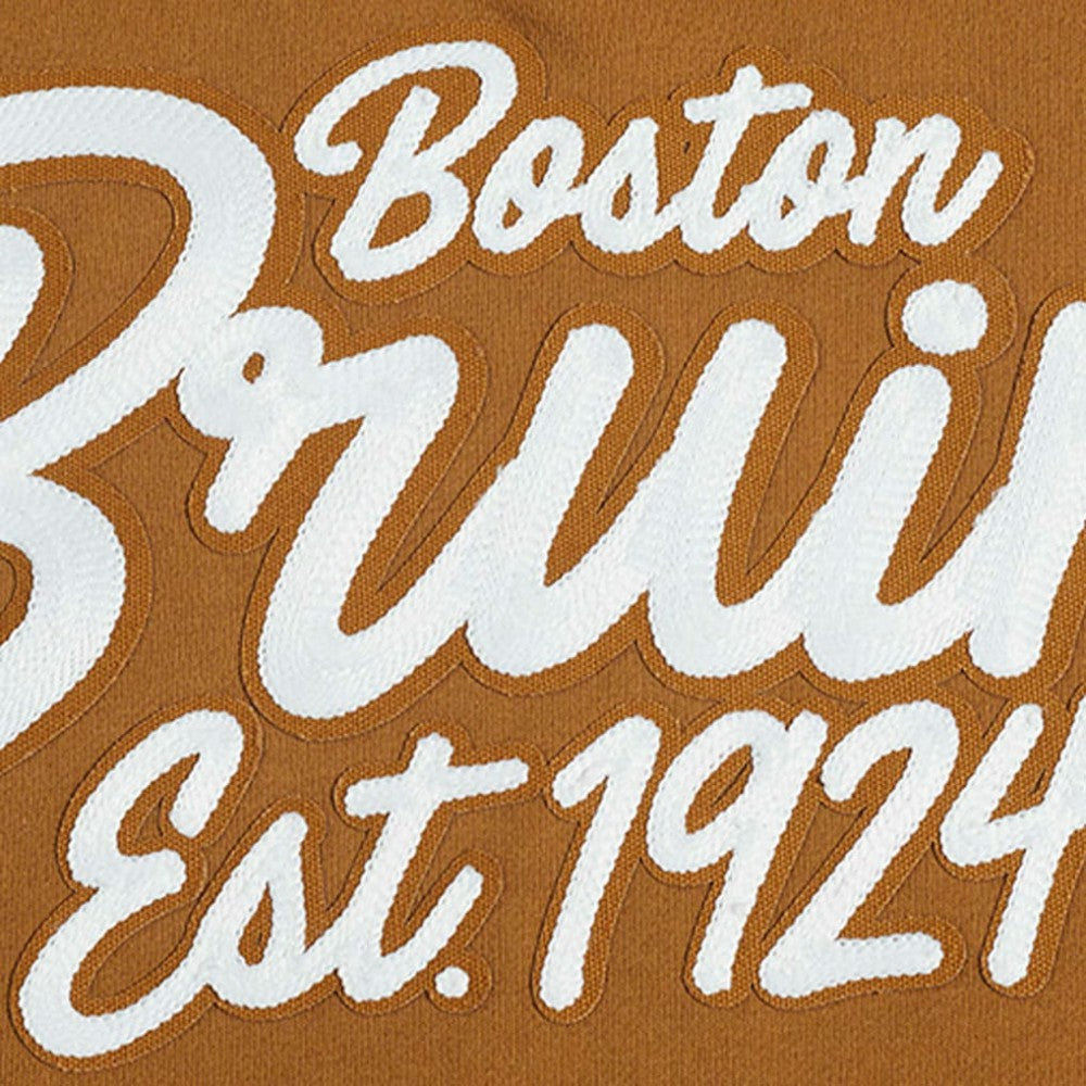Boston Bruins Pro Standard Paint the City Pullover Sweatshirt - Brown | US 201205154