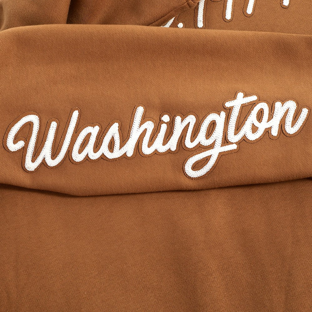 Washington Capitals Pro Standard Paint the City Pullover Sweatshirt - Brown | US 201205158